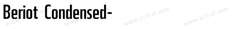 Beriot Condensed字体转换